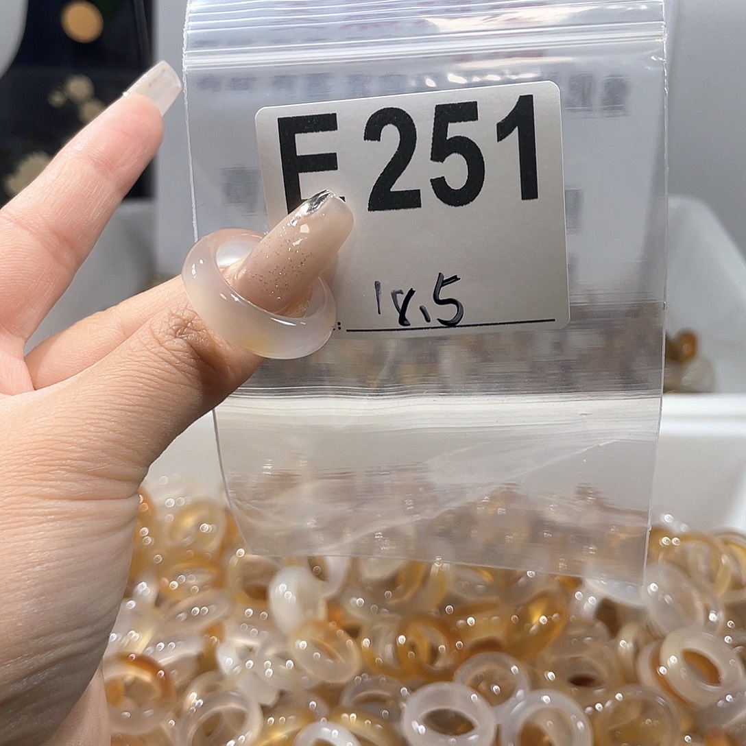 玛瑙/玉髓戒指合金251