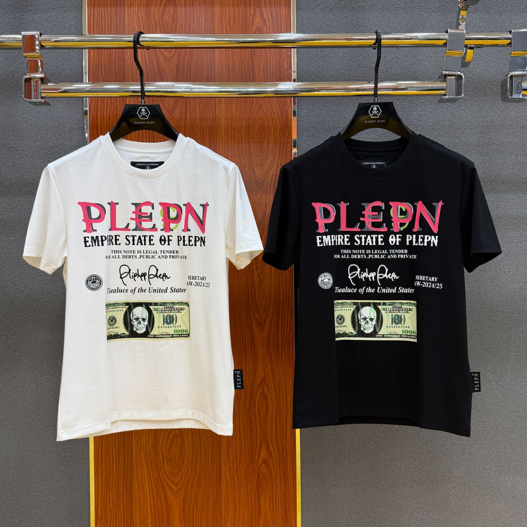 PLIPHPP PLEPN正品夏季新款PP高奢美金时尚修身男士短袖T恤1676