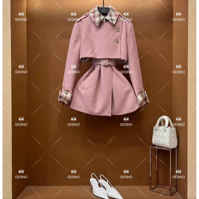 【露露】秋冬气质小香风时尚设计师中长款外套 QD-2025280