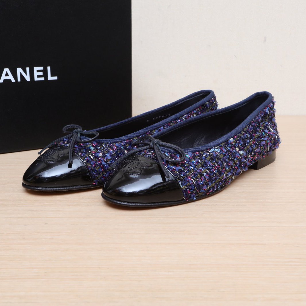 99新 Chanel/香奈儿  芭蕾鞋 平底鞋 36.5码P225786805