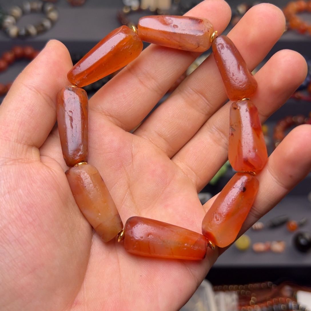 玛瑙/玉髓合金颈饰
