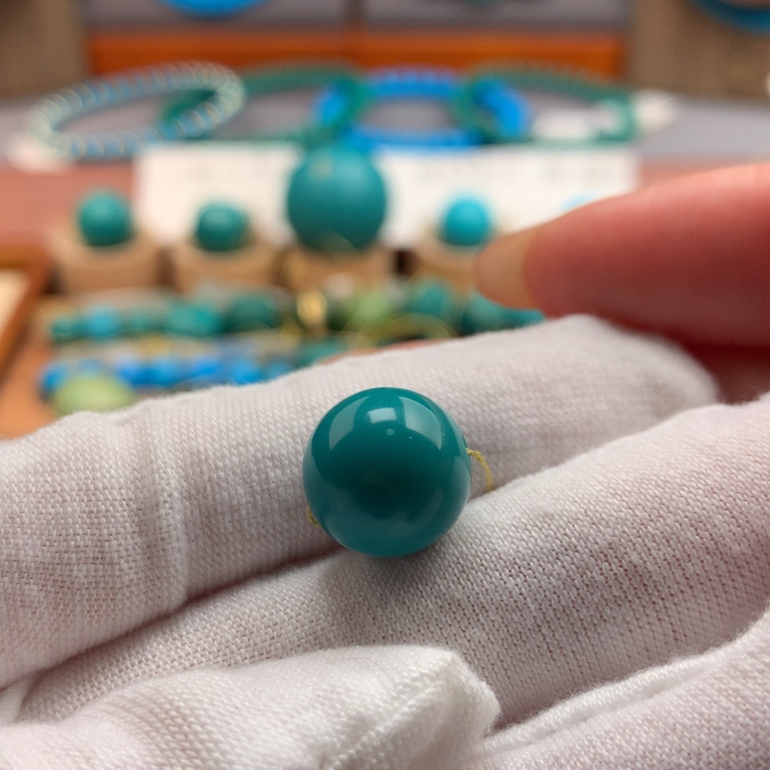 绿松石未镶嵌绿松石12.5mm