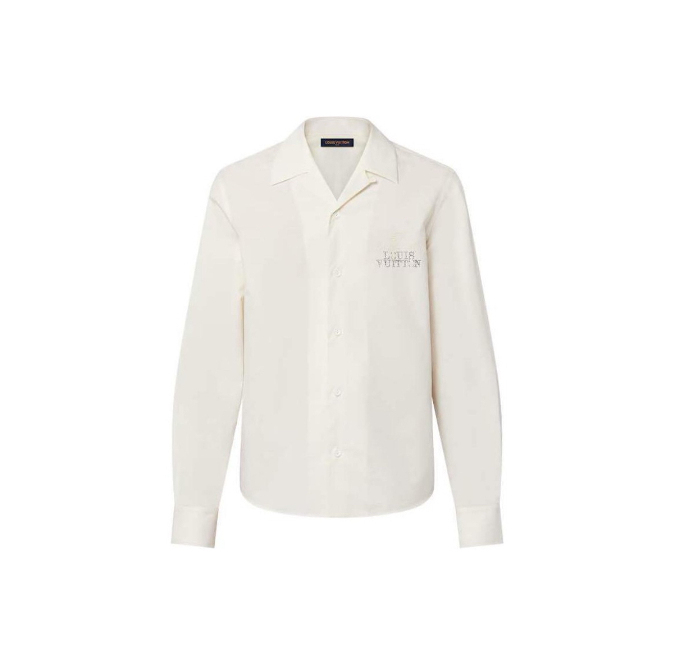 LV 24新款 水钻串珠logo 长袖衬衫 XL 成色：全新国专吊 未使用
