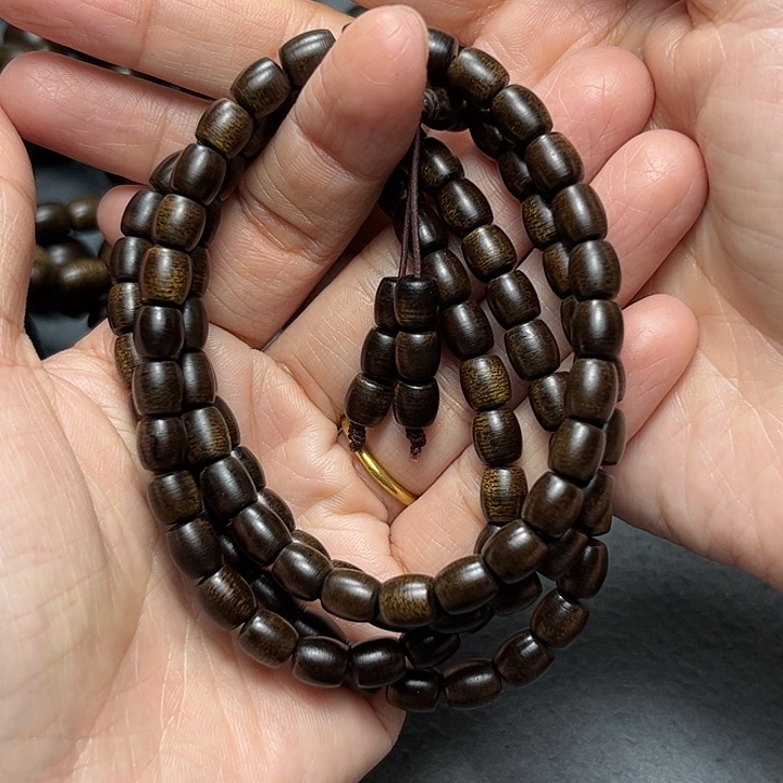 沉香手串～*白棋玉化