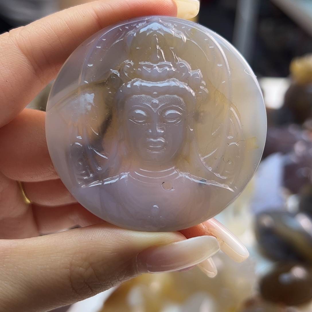 玛瑙/玉髓未镶嵌吊坠(不含链)