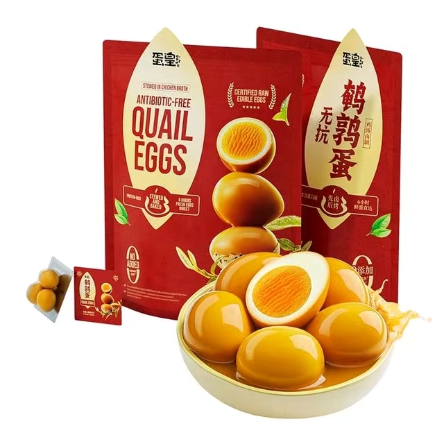 【柚仔山姆零食代购】无抗鹌鹑蛋先卤后烤卤味办公室休闲小零食