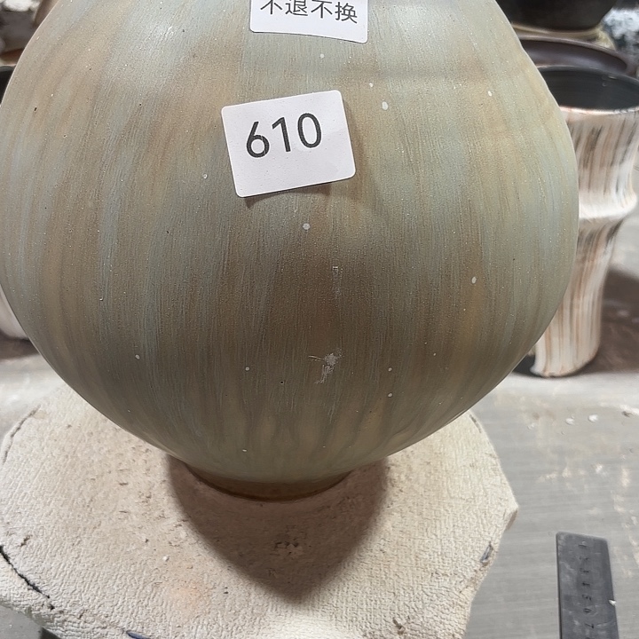 陶摆件高29，口10，瑕疵处理，610