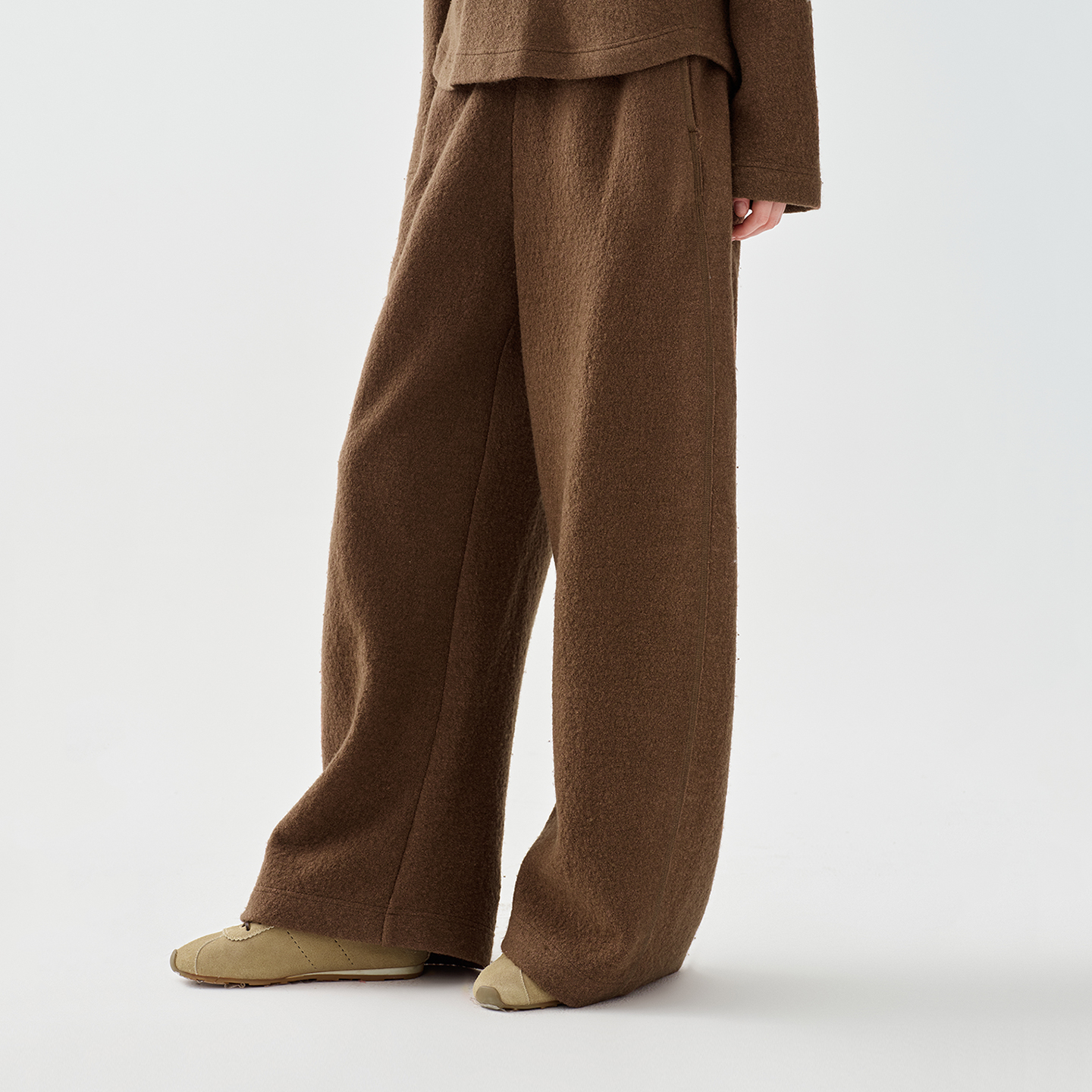 【复古雅丹风】学院美拉德休闲裤女松量香蕉裤KP0603D31