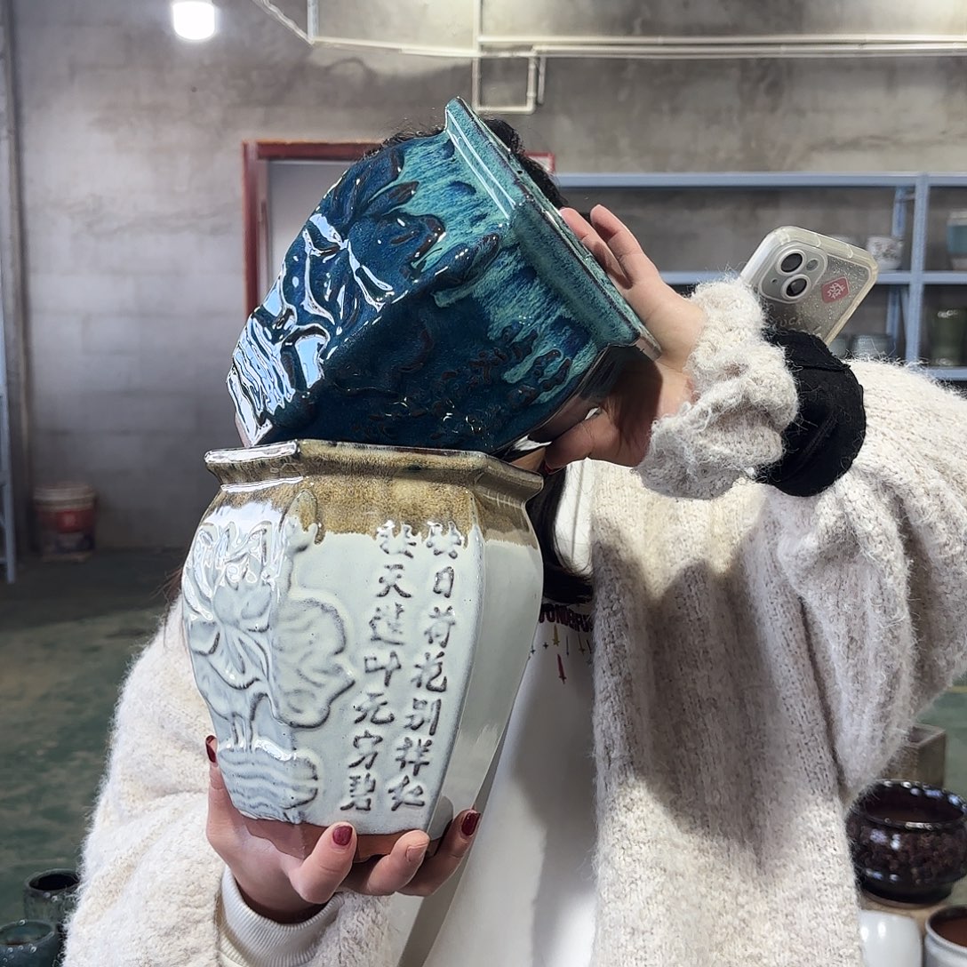 正品两个高20/16红陶