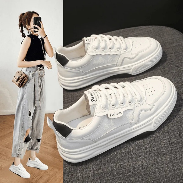 耐磨小白鞋女2025新款春季透气女鞋百搭休闲鞋轻便运动鞋软底板鞋