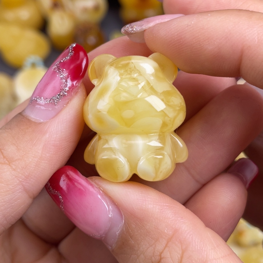 琥珀裸石未镶嵌蜜蜡