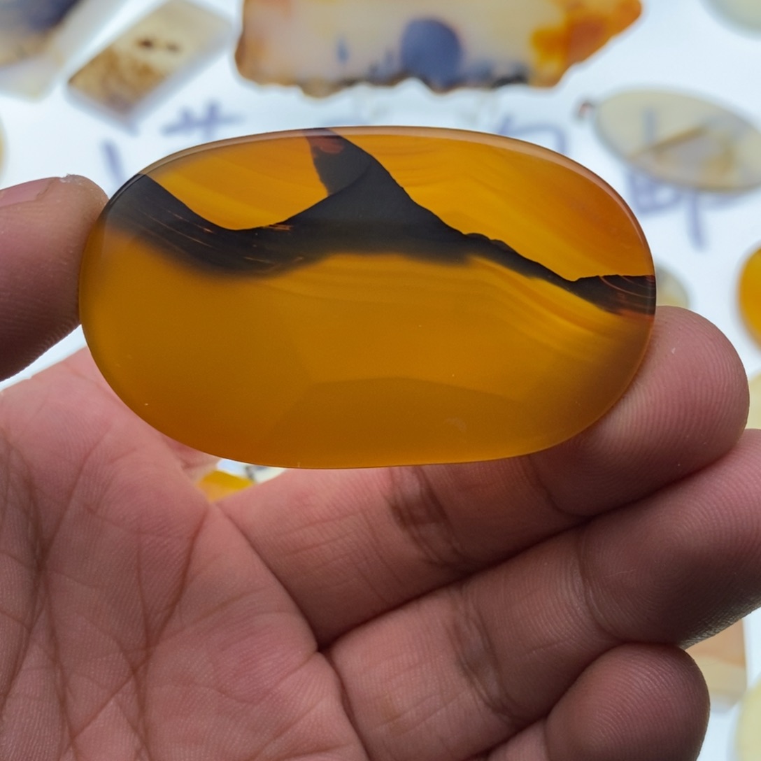 玛瑙/玉髓牌子足银镀金镶嵌