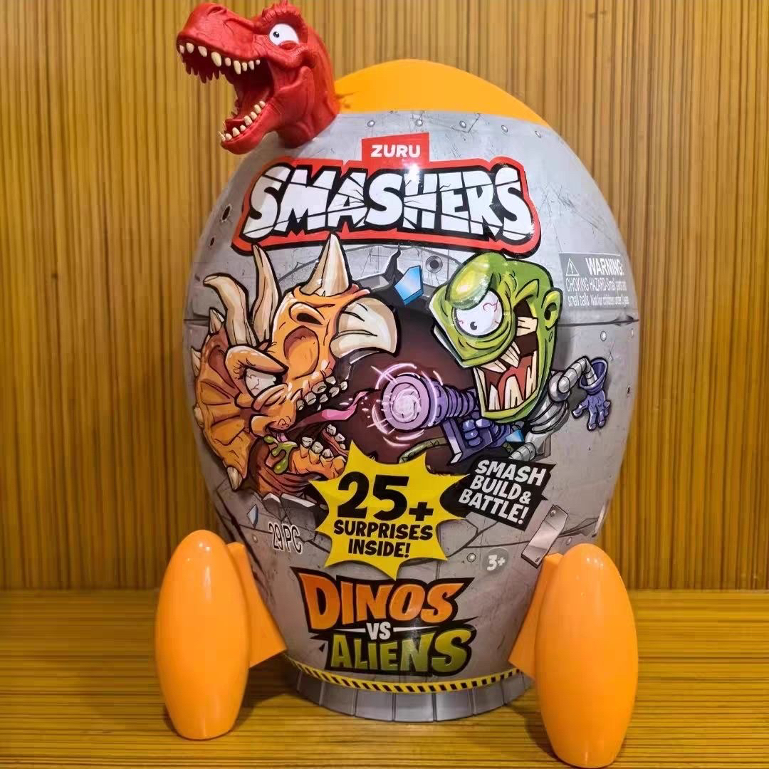 爆裂小子恐龙大战外星火箭炮猎龙时刻寻宝创意惊喜蛋盲盒