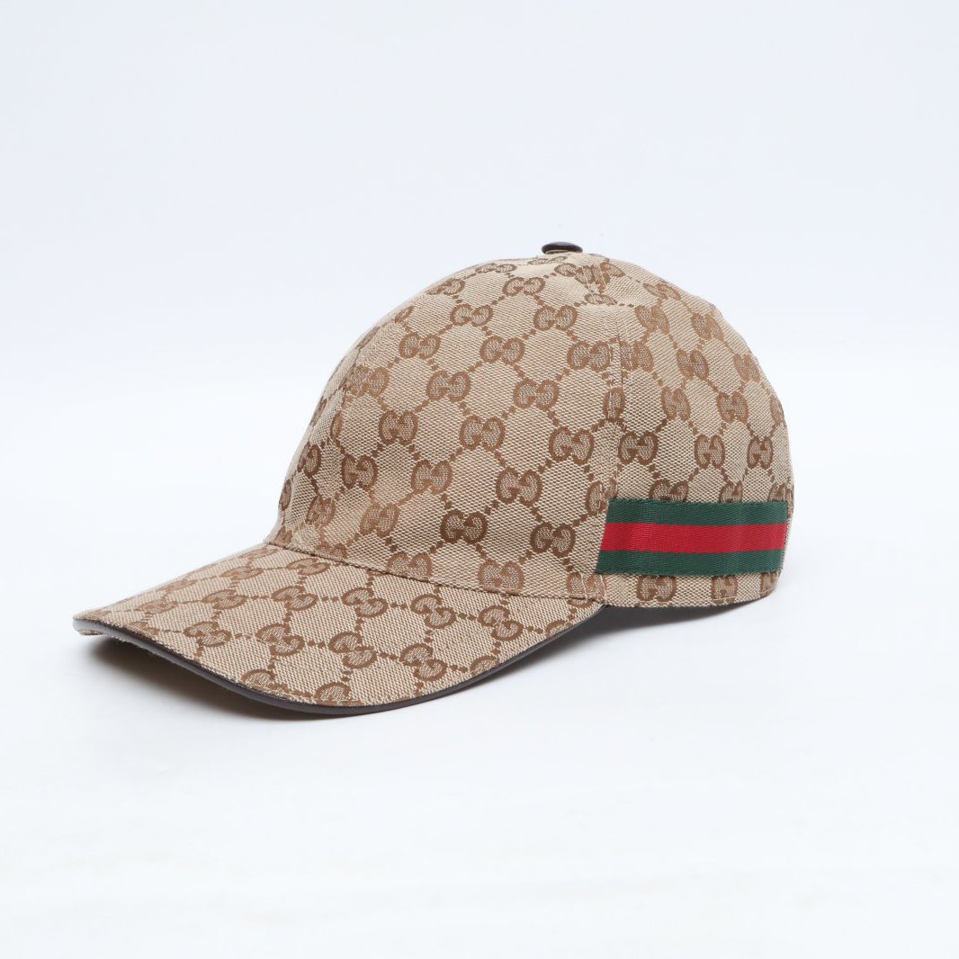 99新 GUCCI/古驰 尼龙 粘胶纤维 锦纶 帽子 M码 P225175056