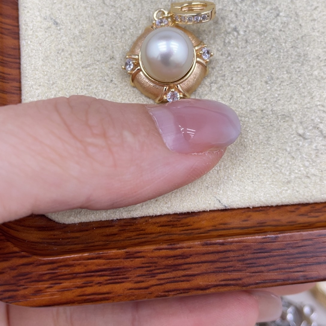 颈饰海水珍珠银S925镶嵌