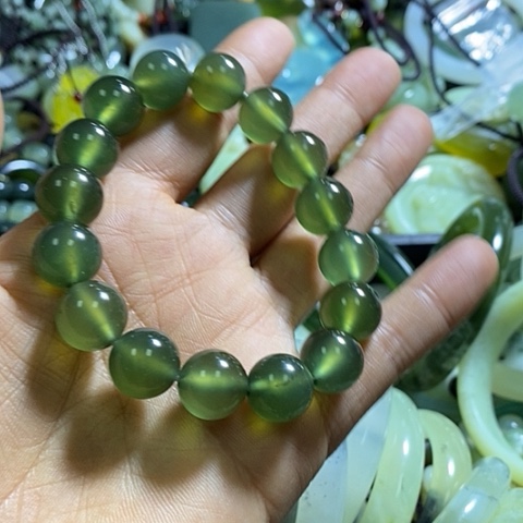 岫玉手链未镶嵌一个