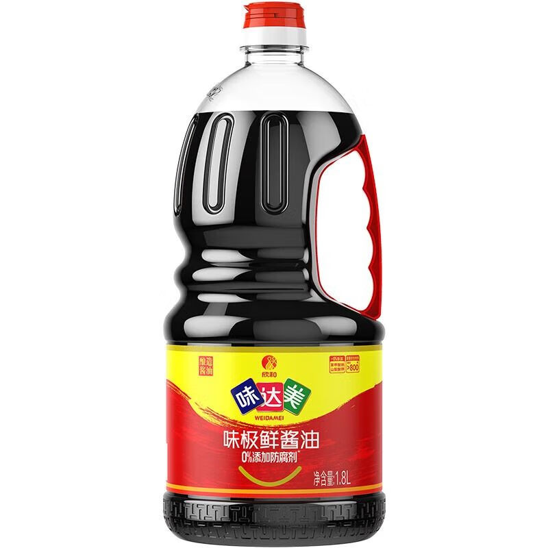 Y味达美 味极鲜 酱油家用调味品 1.8L/瓶