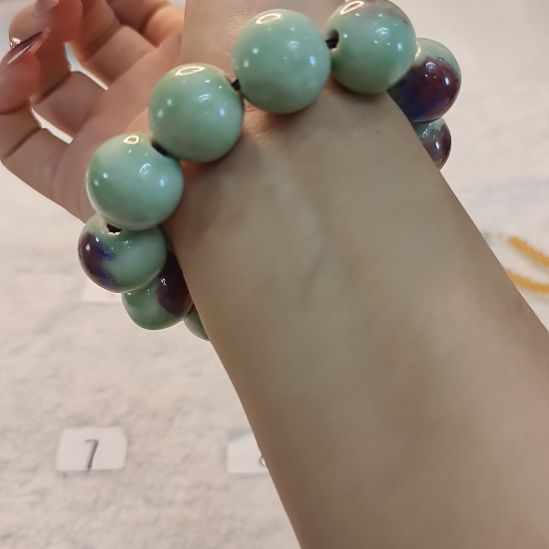 纯铜石英石陶瓷手串