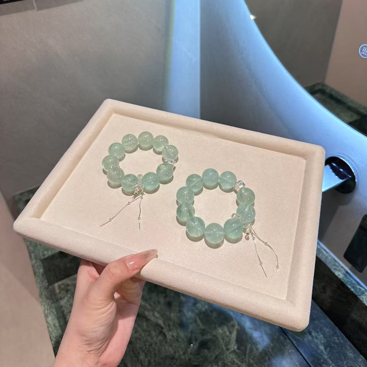 天然萤石绿萤石手串1718m（多样性发其一） A507