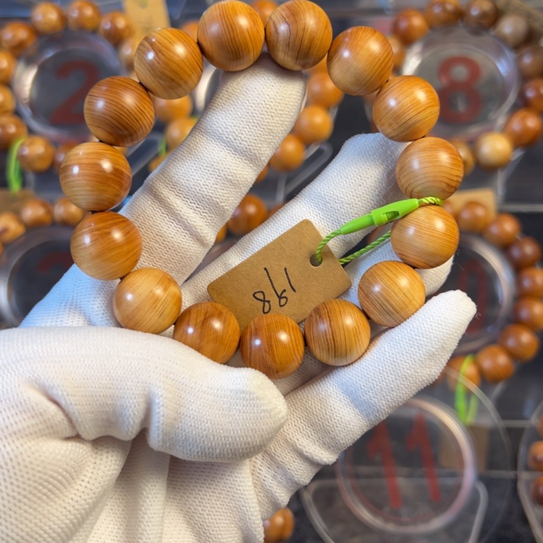 柏木喔***头太行崖柏手串