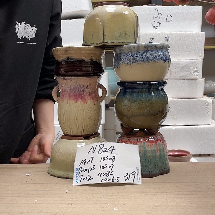 粗陶多肉花盆微瑕824