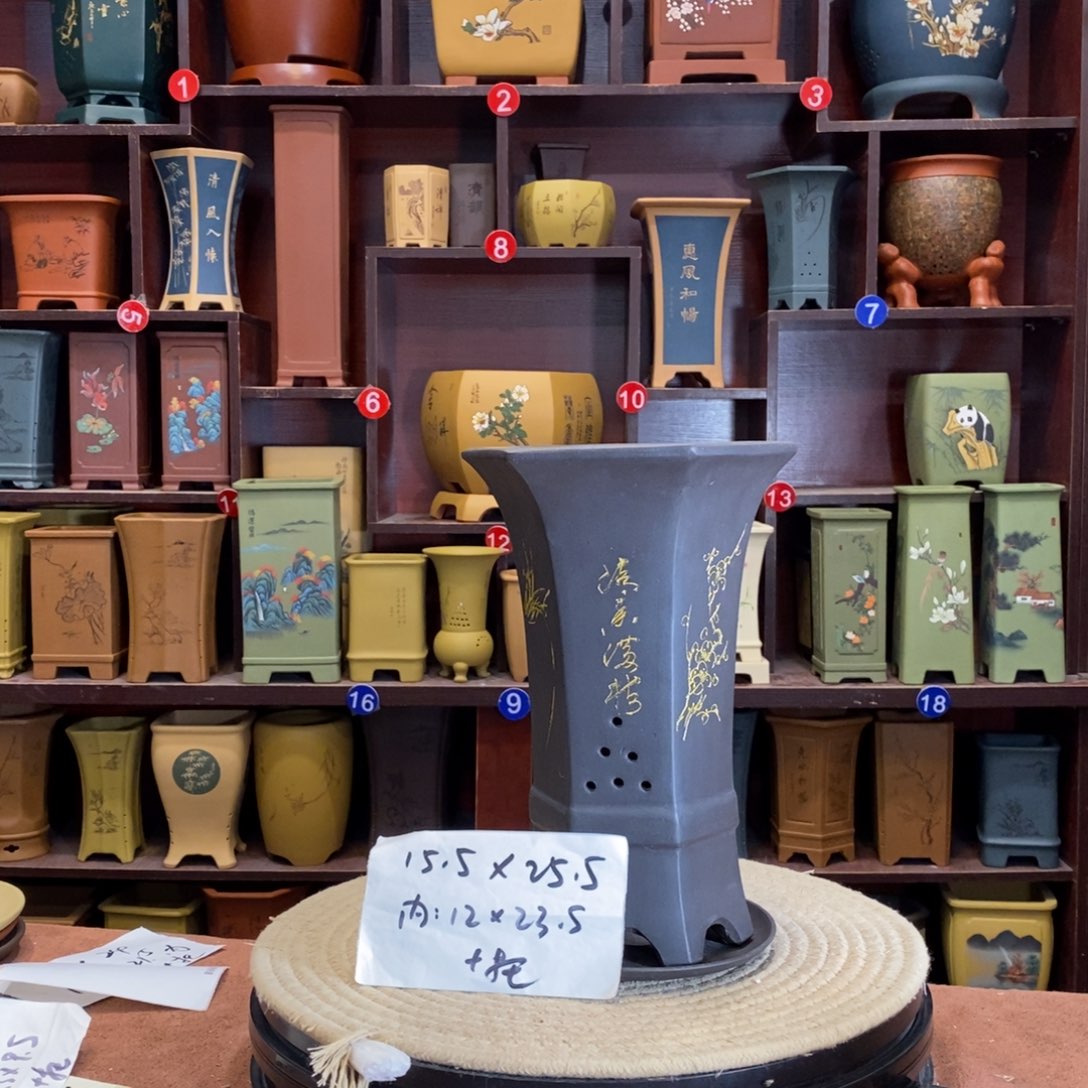 紫砂花盆紫砂花盆