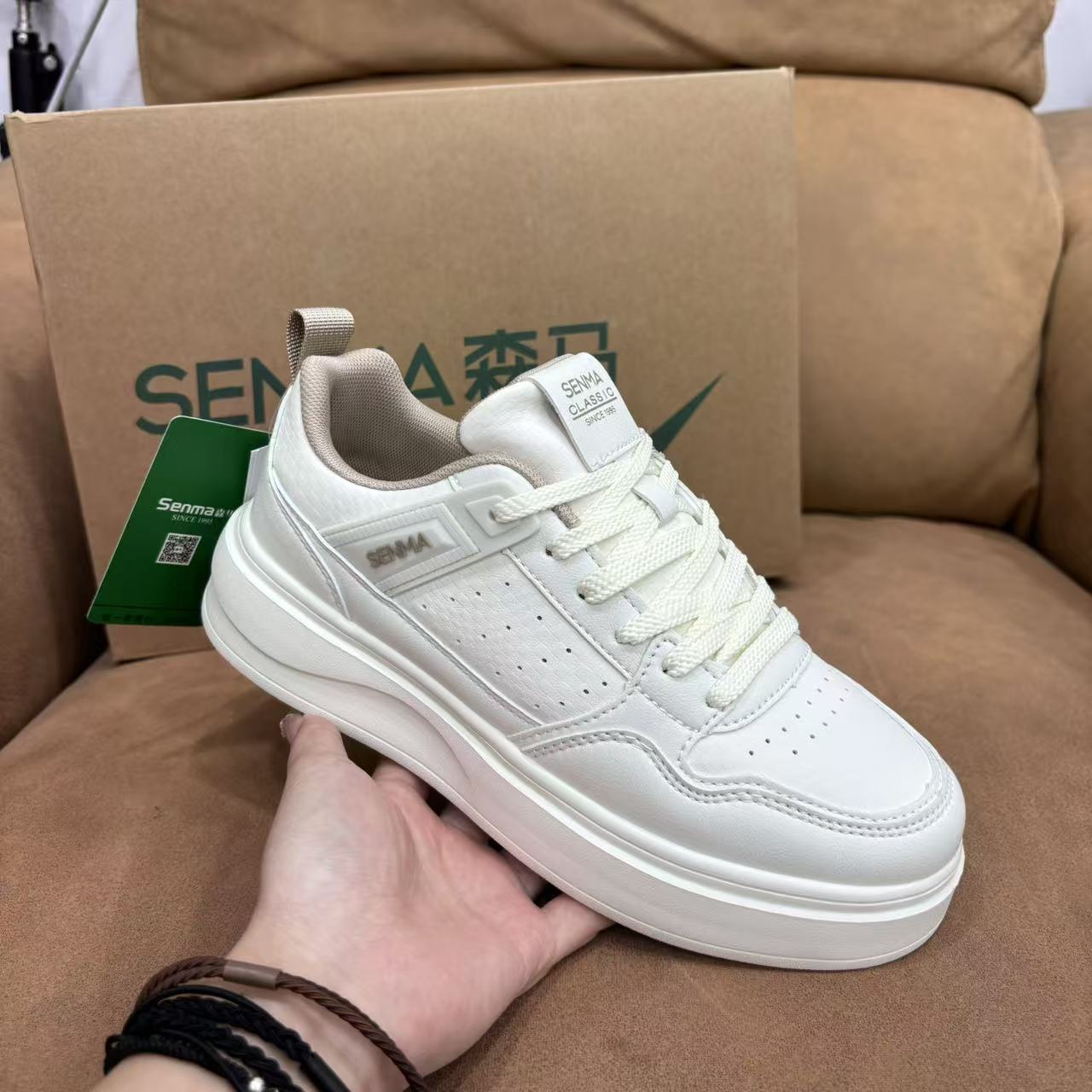 SENMA森马小白鞋男女情侣款休闲鞋板鞋男女款平底百搭9901