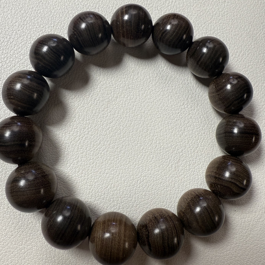 老山檀香阴沉精品满纹1.4圆珠