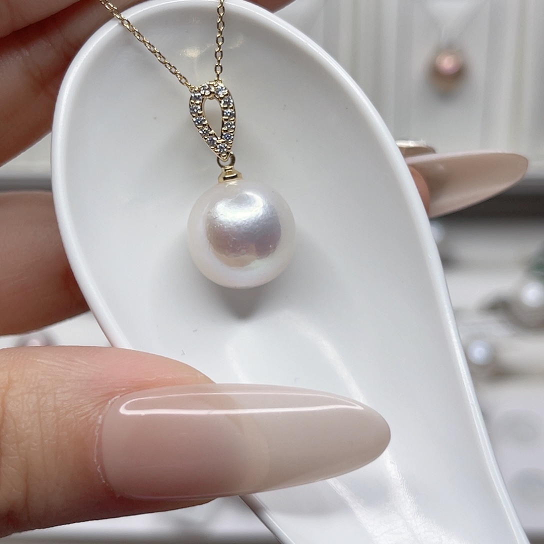 淡水珍珠未镶嵌吊坠(赠链)