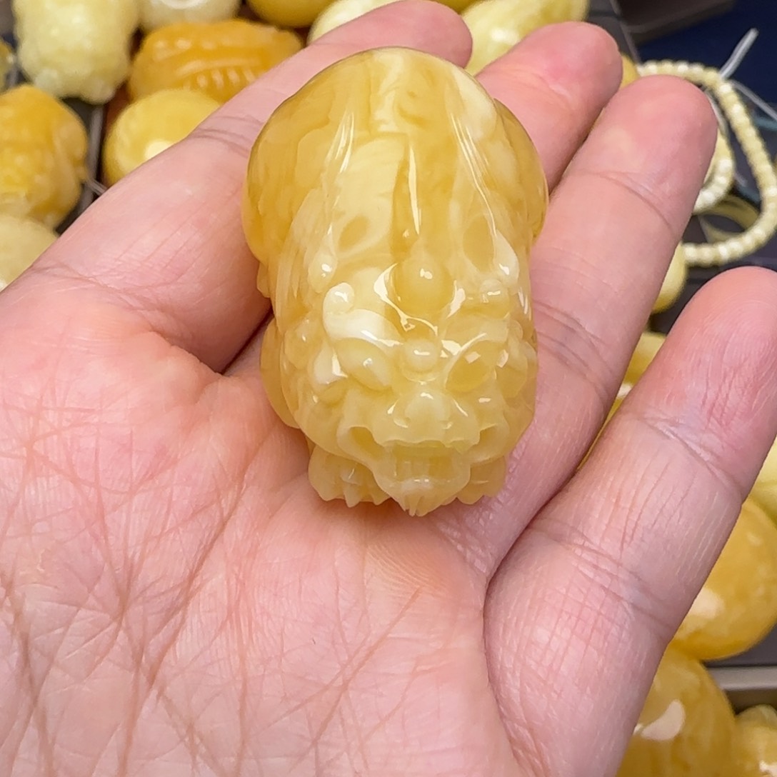 蜜蜡颈饰未镶嵌天然蜜蜡