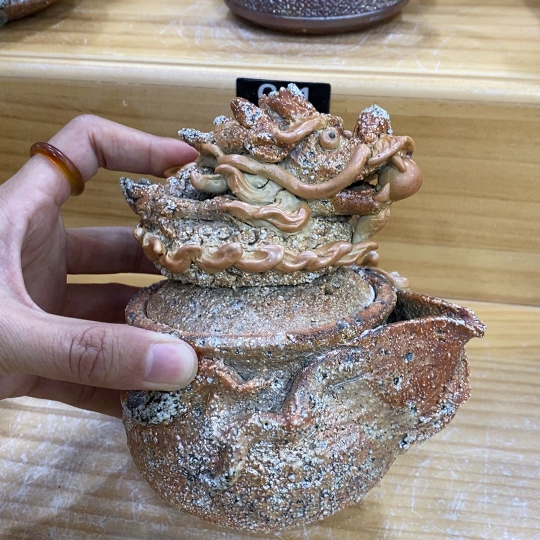 陶园柴烧，精品高货G15瑕疵盖子打磨