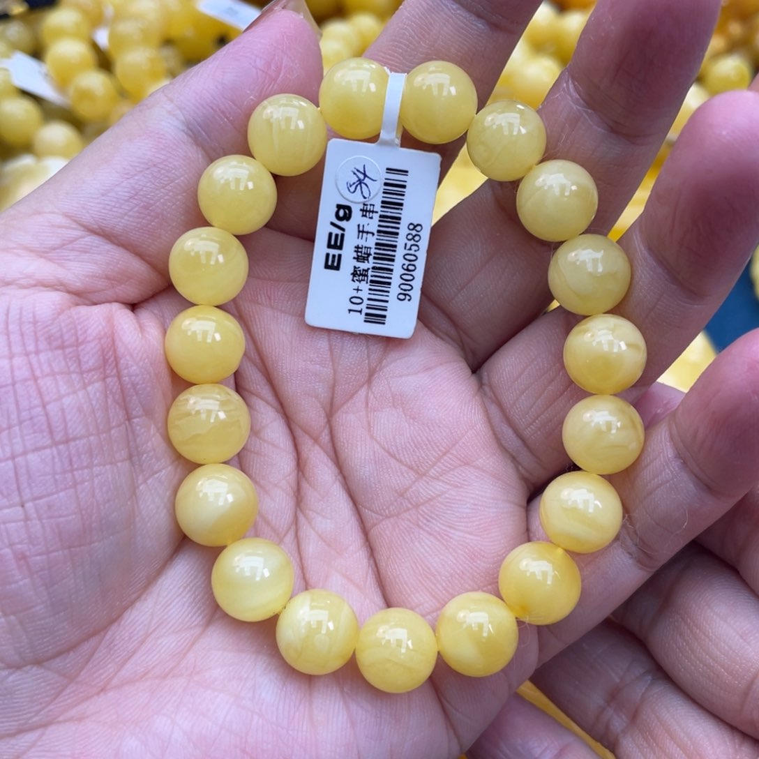 琥珀裸石未镶嵌琥珀蜜蜡10m m