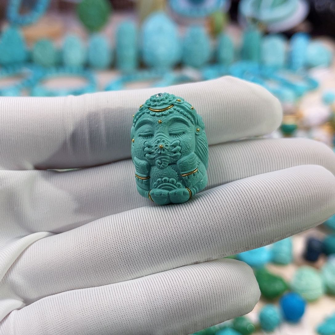 绿松石珠宝奇石未镶嵌