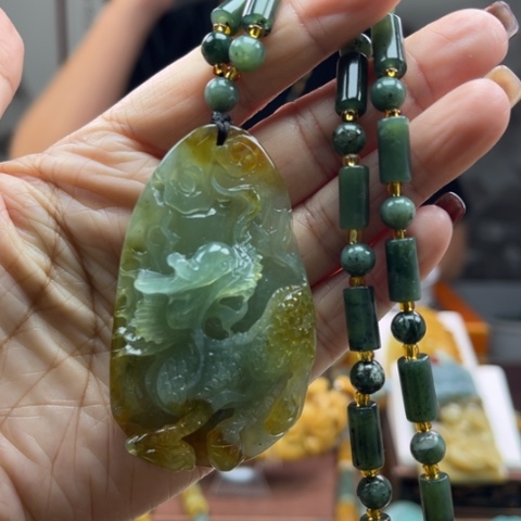 岫玉挂件未镶嵌挂件