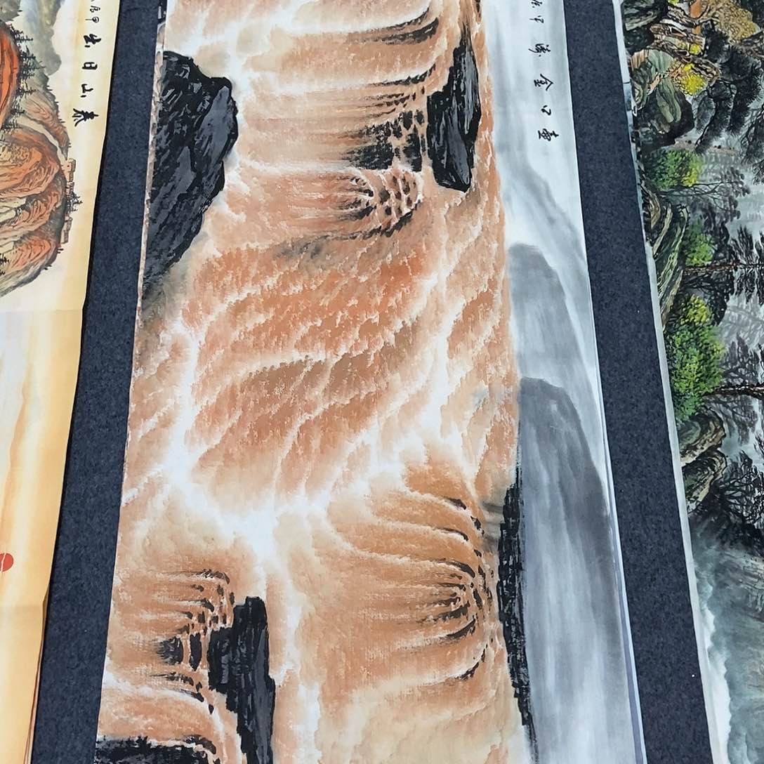 国画小六尺黄河一副