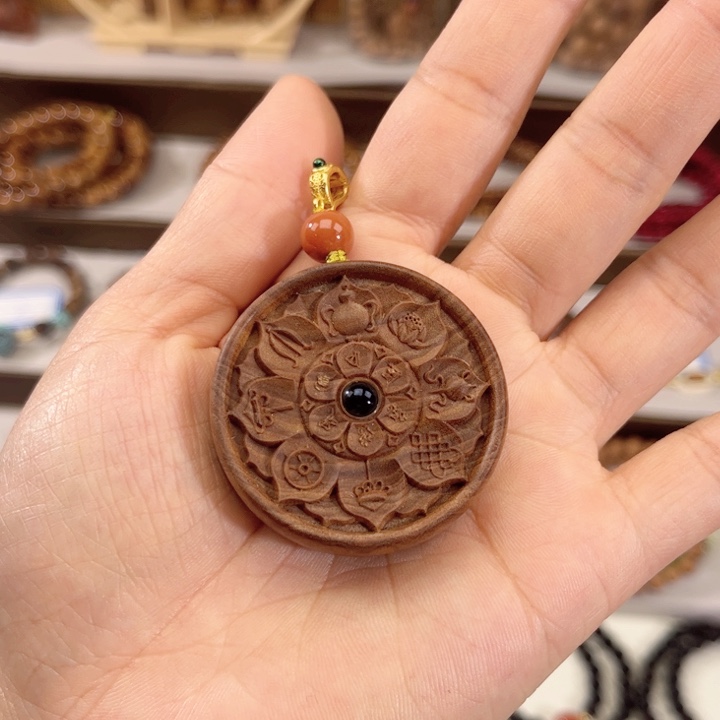 檀香木檀香木八宝罗盘