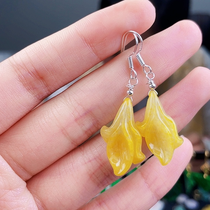 翡翠耳饰未镶嵌饰品