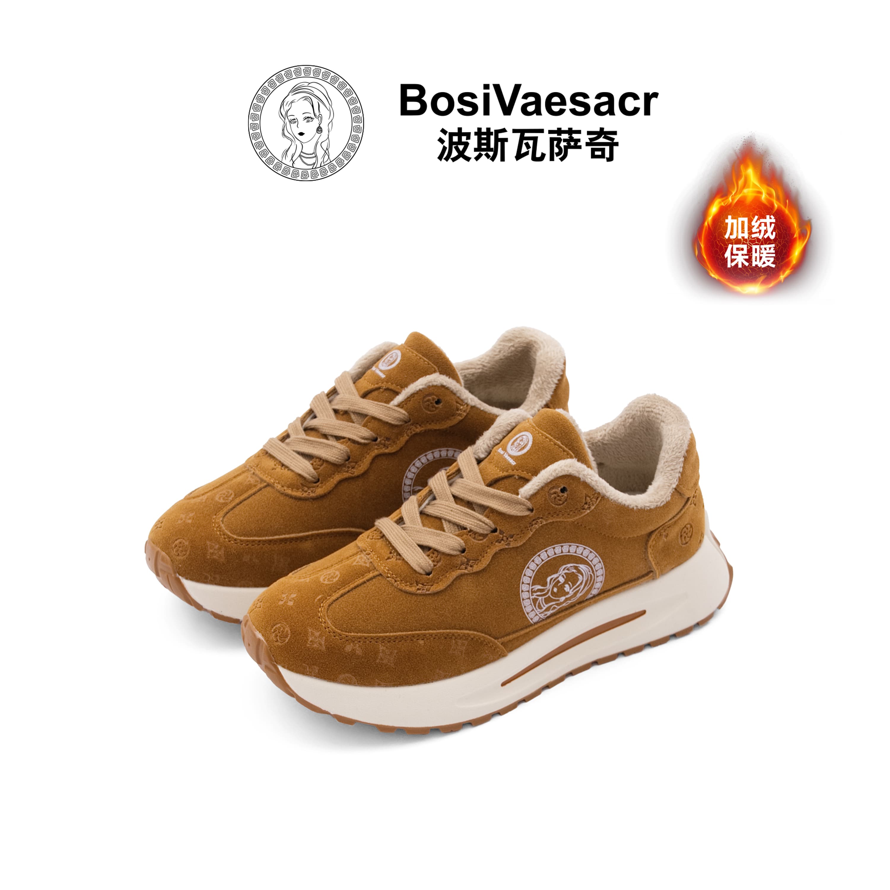 【男女同款】2026冬季新款Bosi Vaesacr波斯瓦萨奇百搭轻奢时尚鞋