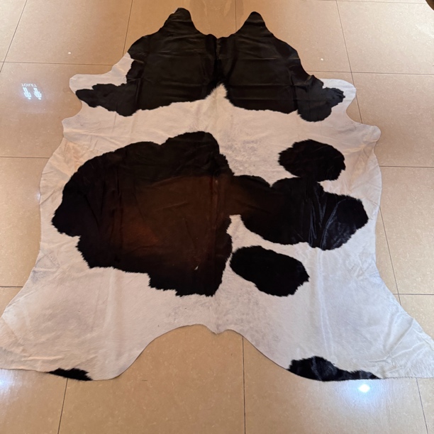 【本尼家】R176 275*215cm专拍牛皮地毯家用轻奢手工编织酒店