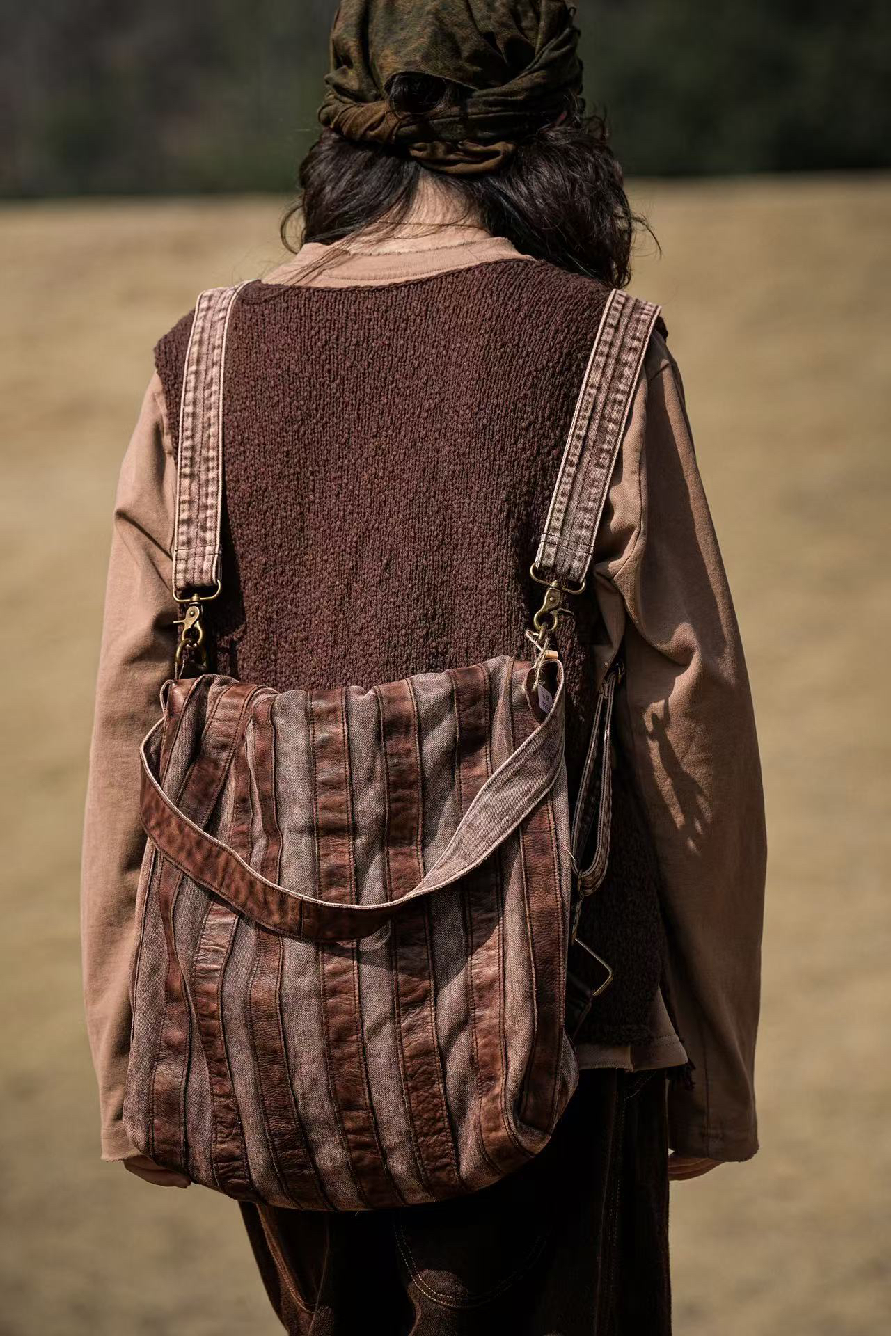 疯子～原创个性多功能.实用性拼接包包网红炸街款