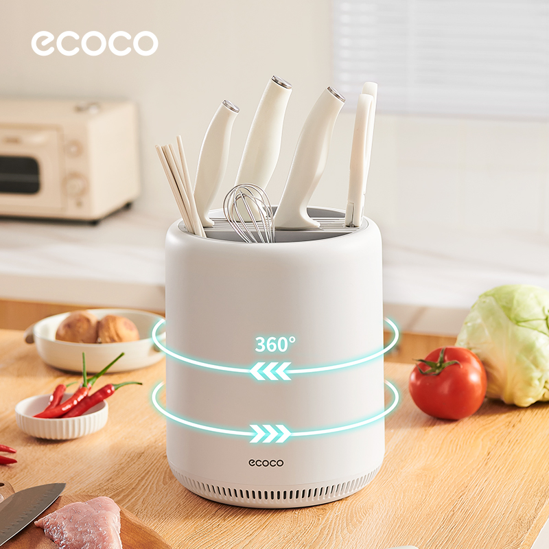 旋转刀架厨房刀具置物架筷子筒沥水大容量整理收纳多功能家实用品