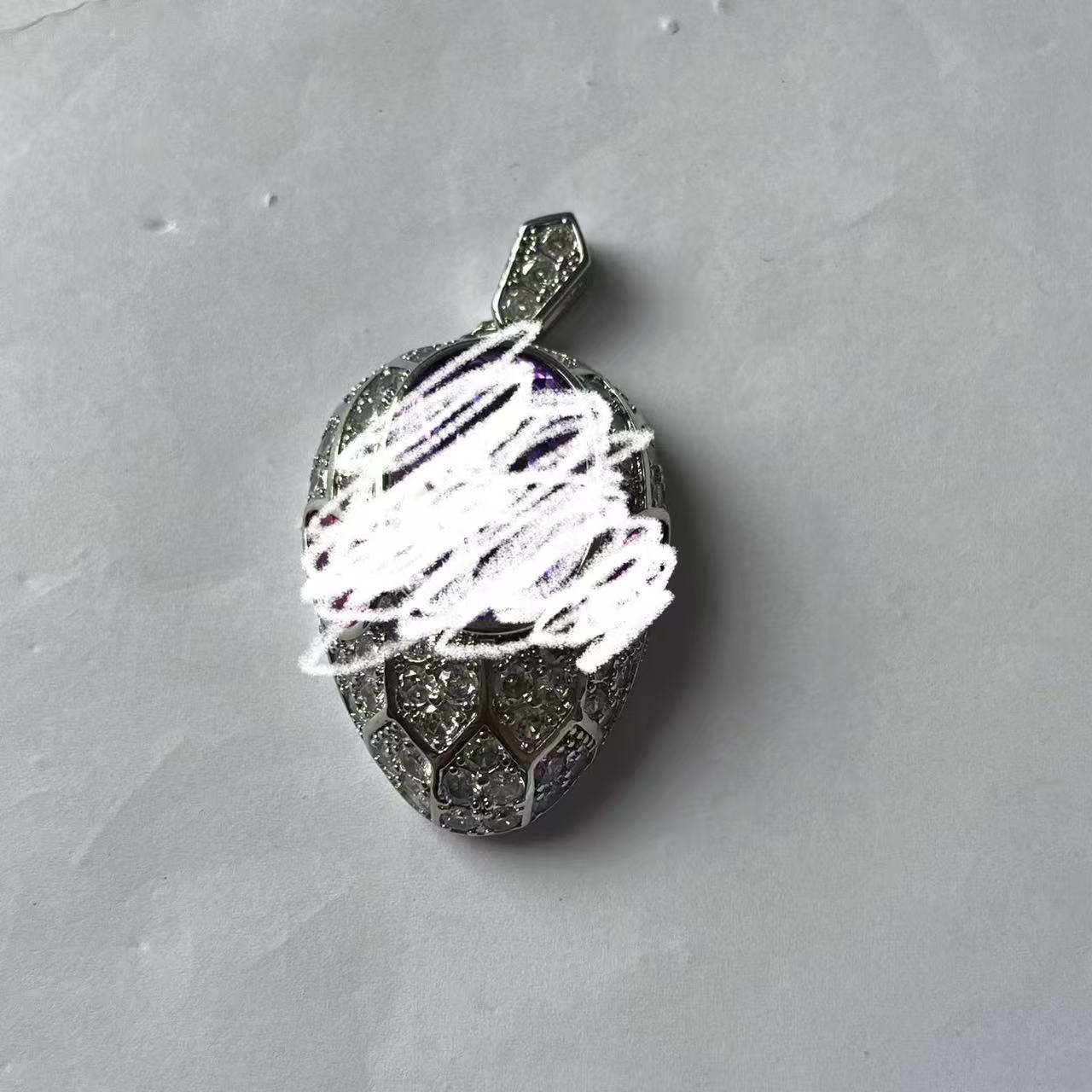 臻选吊坠 经典百搭设计紫色吊坠XD783