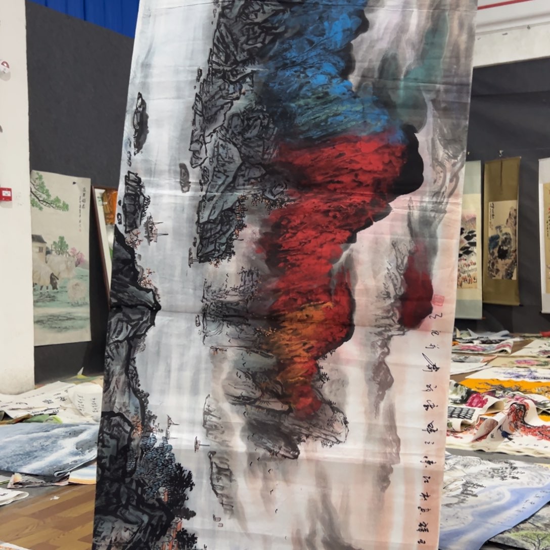 国画国画作品画心一张