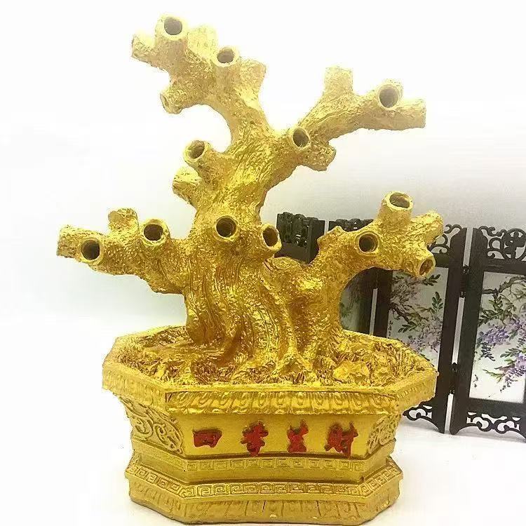 【有文精选】只有发财树底座发财树手工DIY桌摆饰品材料包