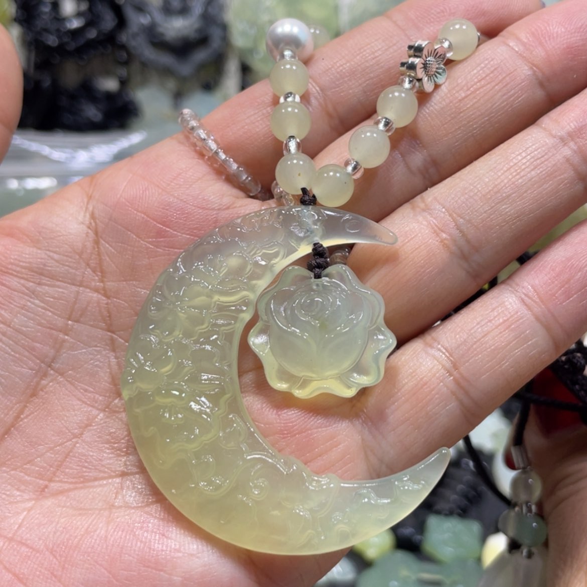 【闪购商品】岫玉颈饰未镶嵌59吊坠