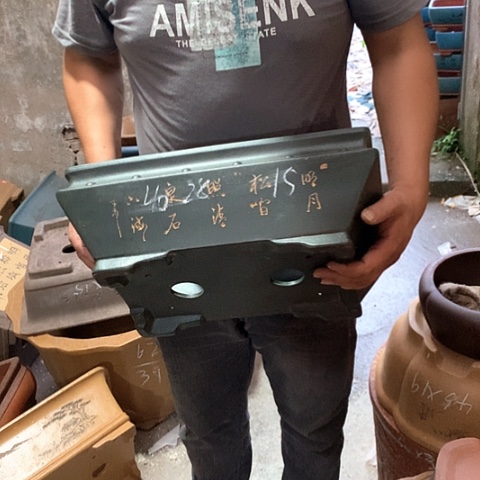 紫砂花盆手工艺品