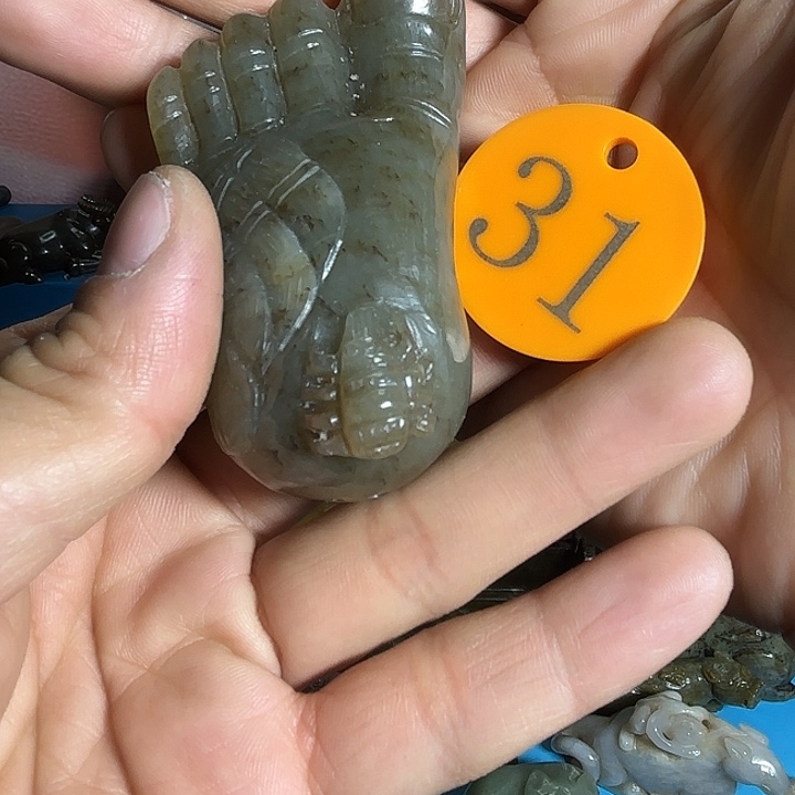 和田玉未镶嵌挂件