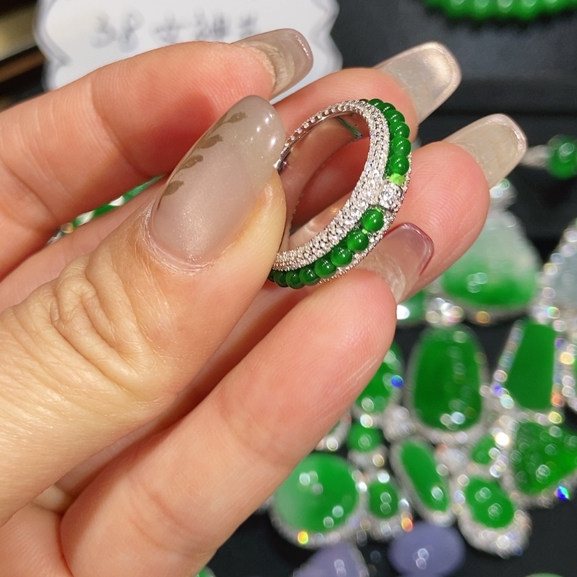 【闪购商品】翡翠戒指未镶嵌天然翡翠