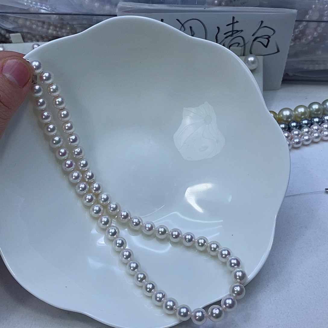 海水珍珠颈饰银S925镶嵌