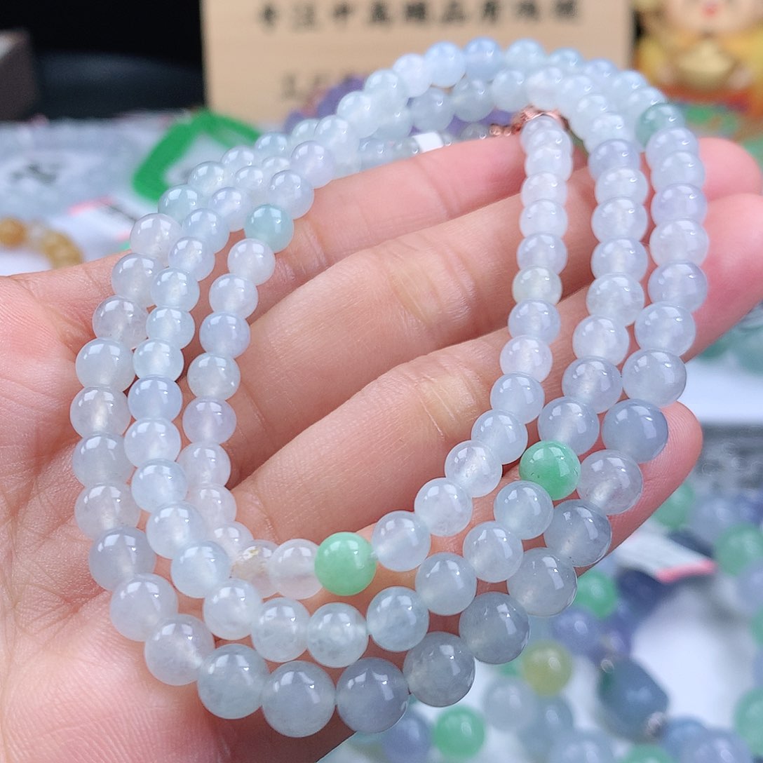 翡翠手链未镶嵌卡5-6